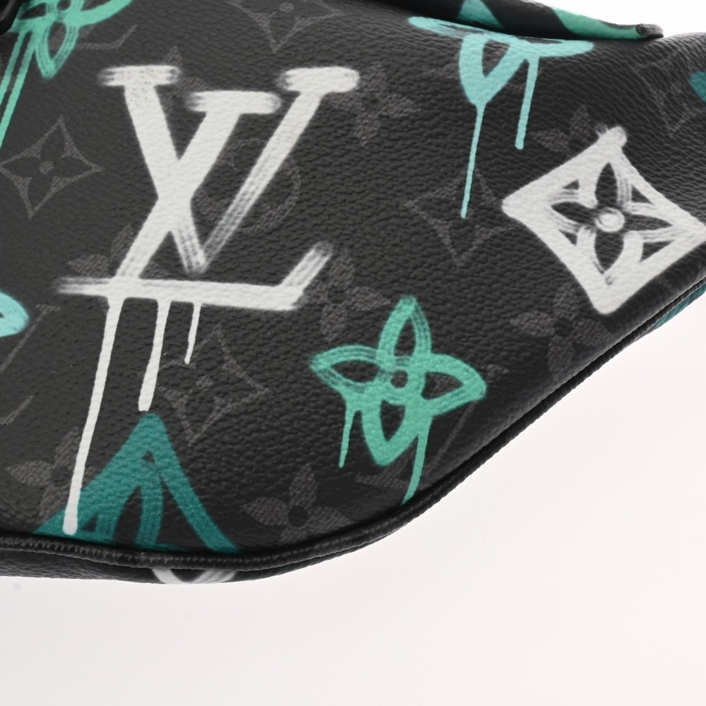 Louis Vuitton Monogram Eclipse Black Discovery Bum Bag Graffiti Canvas Body - Picture 6 of 10